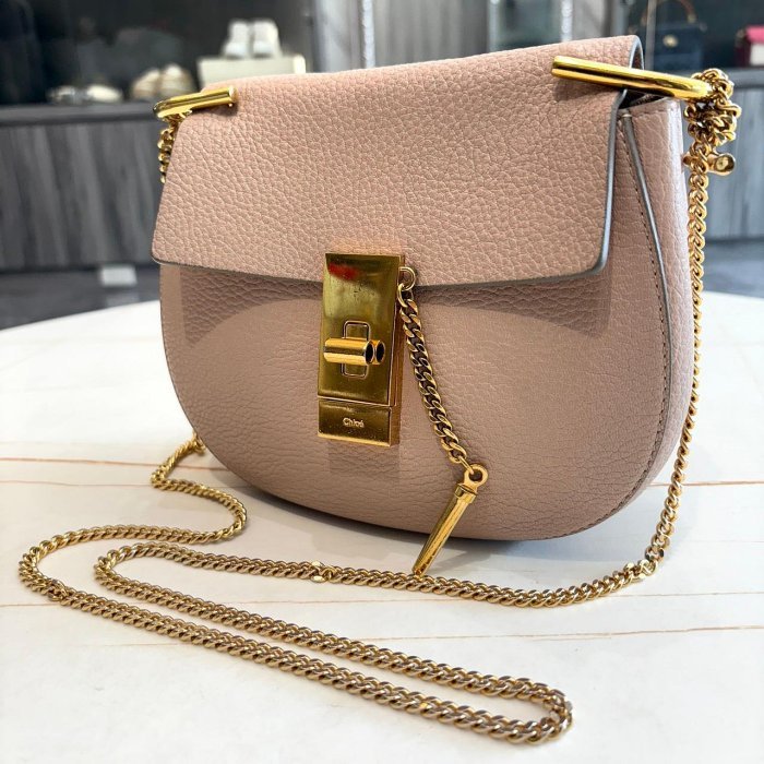 *SHIHNA名牌精品* CHLOE DREW 單肩迷你包(淡粉色)-1