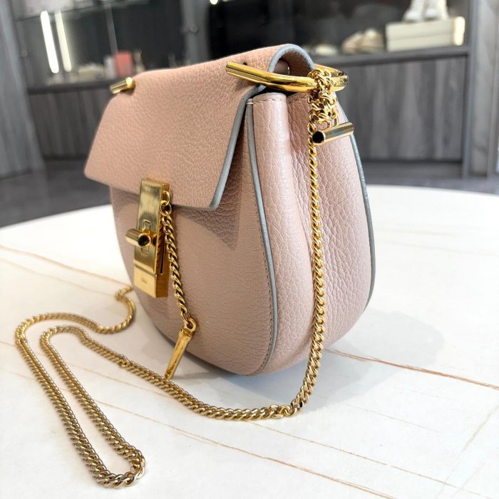 *SHIHNA名牌精品* CHLOE DREW 單肩迷你包(淡粉色)-2