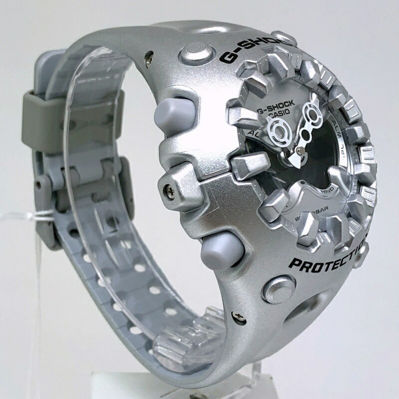 卡西歐 G-SHOCK 手錶 GA-V01A-8A，10 年電池壽命，有機設計，銀色，GA-V01 系列，2025 年 4 月發售，三國丘店有售。-1