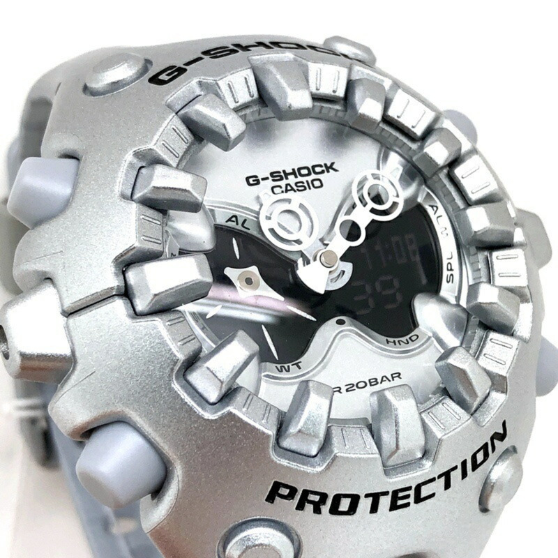 卡西歐 G-SHOCK 手錶 GA-V01A-8A，10 年電池壽命，有機設計，銀色，GA-V01 系列，2025 年 4 月發售，三國丘店有售。-3