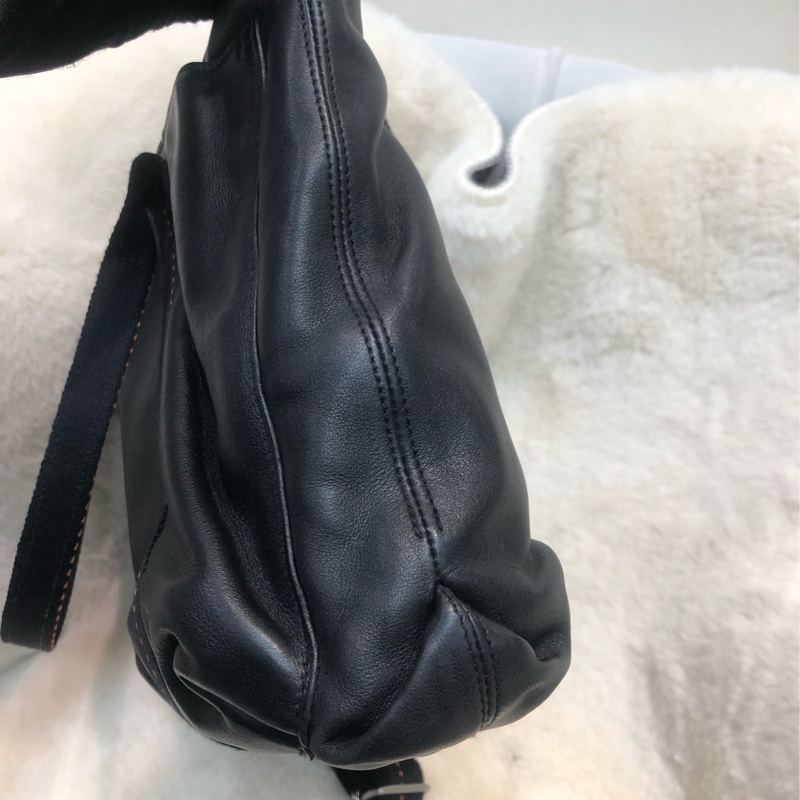 Hermes 2way 橙色線牛皮Tote XB334-2