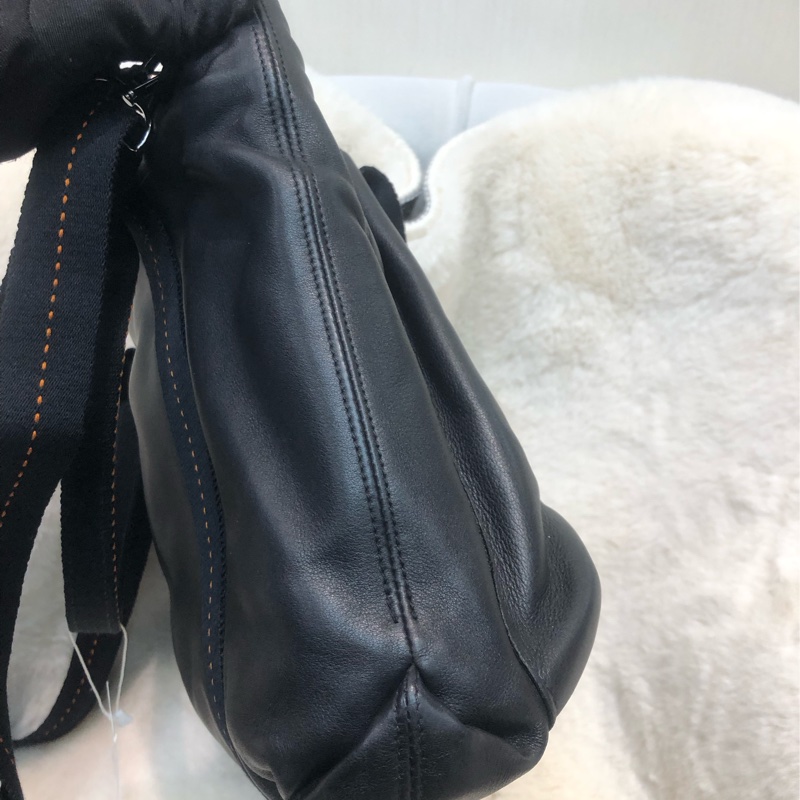 Hermes 2way 橙色線牛皮Tote XB334-3