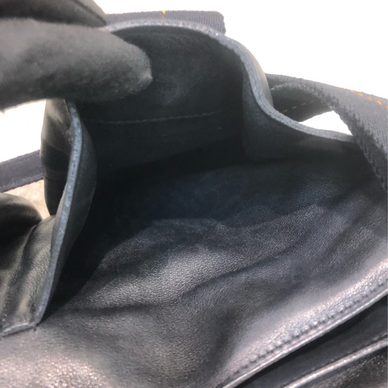 Hermes 2way 橙色線牛皮Tote XB334-17