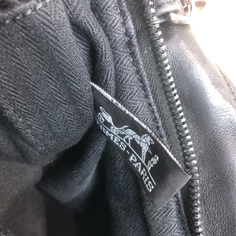 Hermes 2way 橙色線牛皮Tote XB334-19