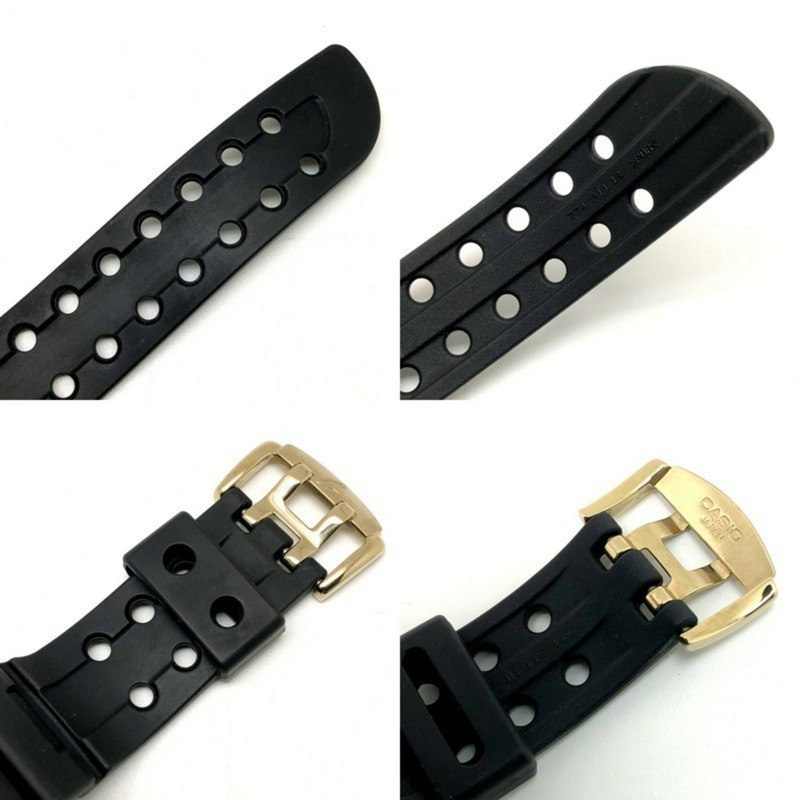 卡西歐 G-SHOCK GWF-1000G-1 蛙人電波太陽能腕錶，黑色 x 金色，蛙形圖案，2010 年 3 月發售，三國丘店有販售。-6