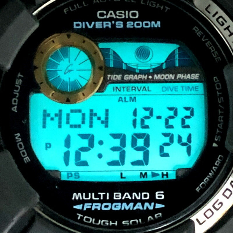 卡西歐 G-SHOCK GWF-1000G-1 蛙人電波太陽能腕錶，黑色 x 金色，蛙形圖案，2010 年 3 月發售，三國丘店有販售。-8