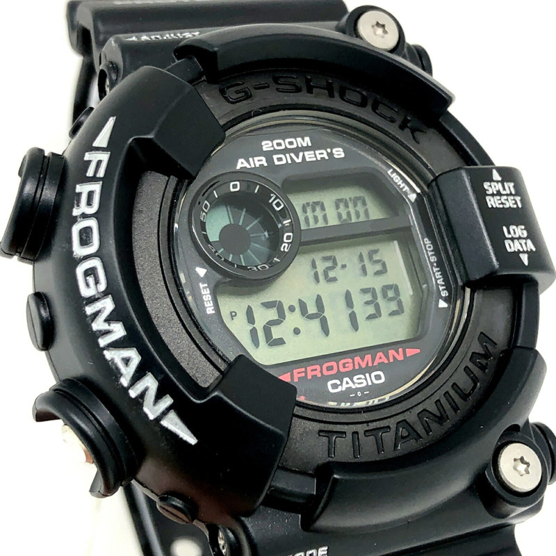 卡西歐 G-SHOCK DW-8200Z-1T 蛙人系列黑色鈦金屬錶殼潛水蛙腕錶，1997 年 10 月發售，Mikunigaoka 專賣店-3
