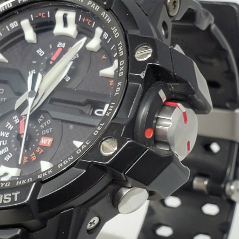 卡西歐 G-SHOCK GW-A1000-1A 模擬強韌太陽能電波天際座艙 GRAVITYMASTER 黑色 Kaizuka 商店-7