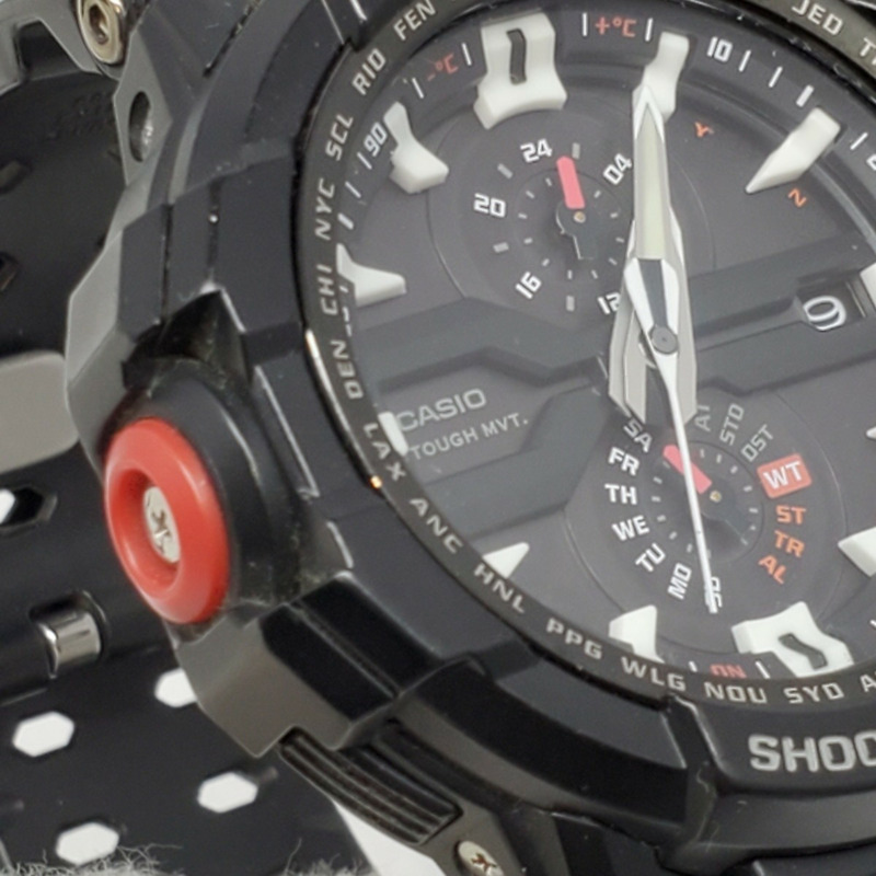 卡西歐 G-SHOCK GW-A1000-1A 模擬強韌太陽能電波天際座艙 GRAVITYMASTER 黑色 Kaizuka 商店-8