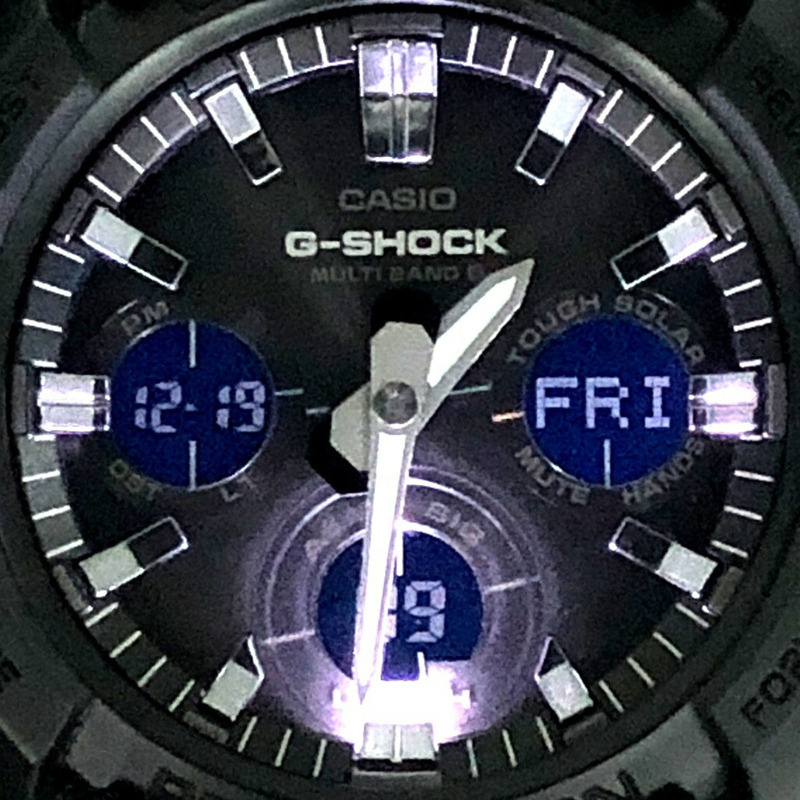 卡西歐 G-SHOCK 手錶 GAW-100B-1A 電波太陽能強韌型多頻段 6 區雙 LED 照明指針/數位雙顯大錶盤金屬錶圈黑色 2017 年 8 月發售 Mikunigaoka 商店-8