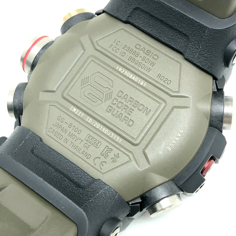 卡西歐 G-SHOCK 手錶 GG-B100-1A3 MUDMASTER 雙 LED 照明 四重感應器 碳纖維核心防護結構 行動連接 防泥 黑色 x 卡其色 Mikunigaoka 店-7