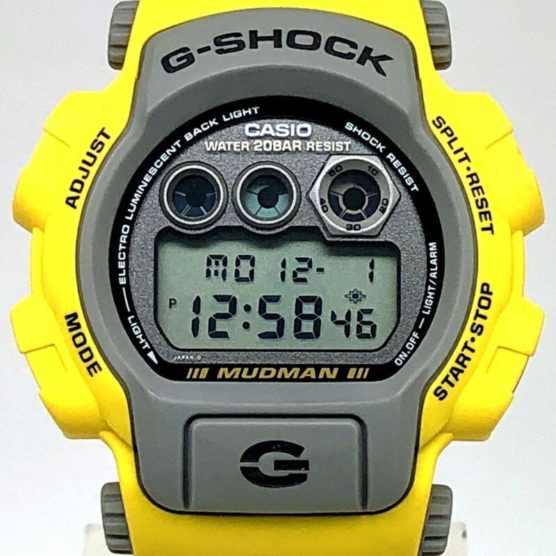 卡西歐 G-SHOCK 手錶 DW-8400Y-9T 泥人男士款 黃色 防泥防塵結構 1998 年 3 月發售 三國丘店-0