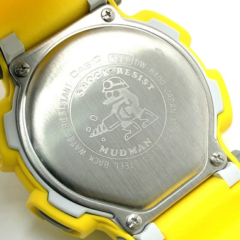 卡西歐 G-SHOCK 手錶 DW-8400Y-9T 泥人男士款 黃色 防泥防塵結構 1998 年 3 月發售 三國丘店-7