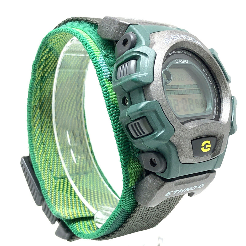 卡西歐 G-SHOCK 手錶 DW-004E-3BT ETHNO・G Folktale-mix Ethno G Inca Empire Puma EL 背光綠 1998 年 8 月在 Mikunigaoka 商店發售-1