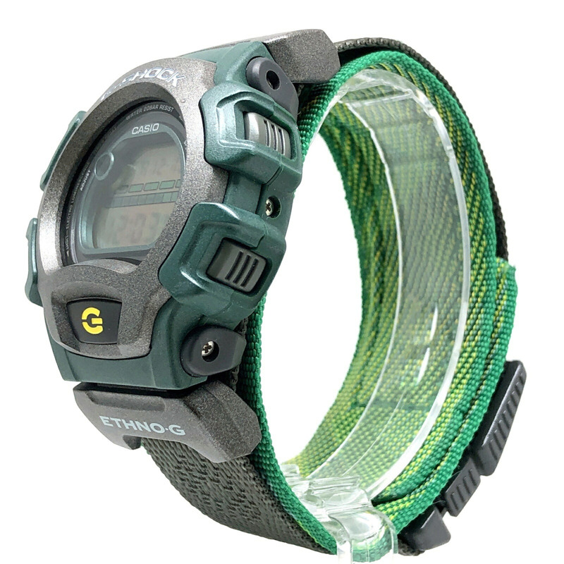 卡西歐 G-SHOCK 手錶 DW-004E-3BT ETHNO・G Folktale-mix Ethno G Inca Empire Puma EL 背光綠 1998 年 8 月在 Mikunigaoka 商店發售-2