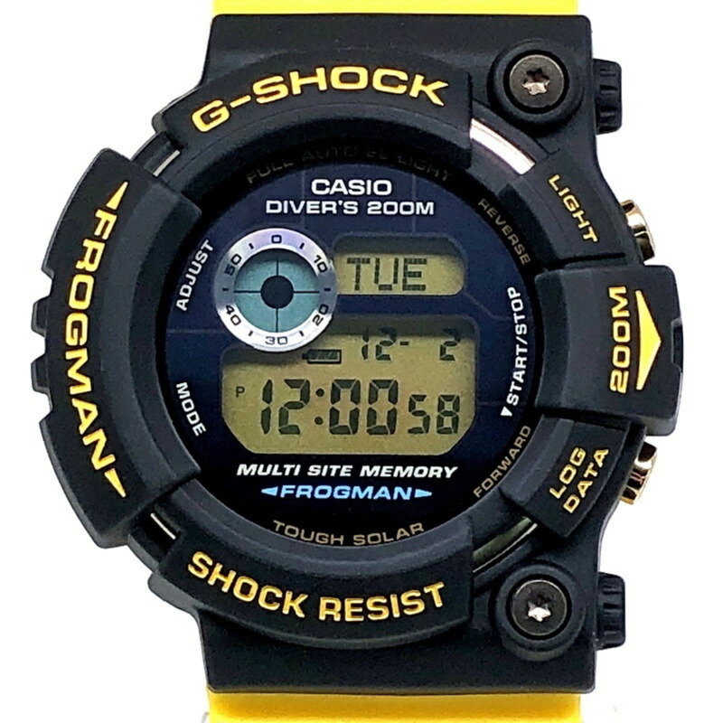 卡西歐 G-SHOCK GW-204K-9 蛙人 Irukuji 2004 太陽能動力 FROGMAN 國際 Irukakuji 黑黃雙色數位錶盤 Mikunigaoka 店-0
