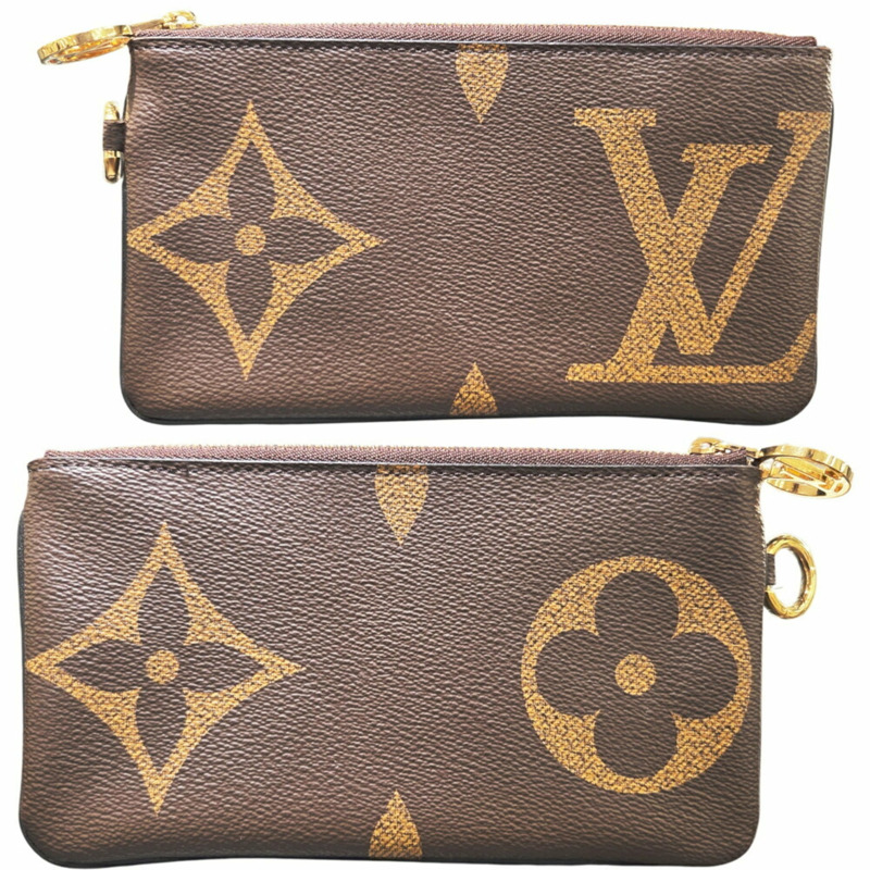 路易威登 Monogram Giant Reverse Pochette Trio M68756 TJ4179 迷你手拿包 棕色 男女款-12