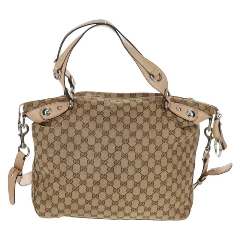 【日本直送】GUCCI GG帆布托特包 2way 米色/銀色 232949 正品 ep12524-1