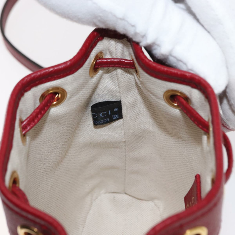 【日本直送】GUCCI Micro GG Supreme哆啦A夢肩包 PVC 米色 金色 647801 正品 161141SM-20