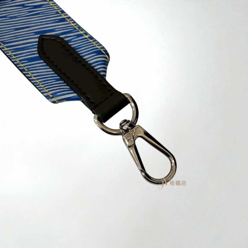 LV配件 黑藍Epi雙面寬背帶J02296-4