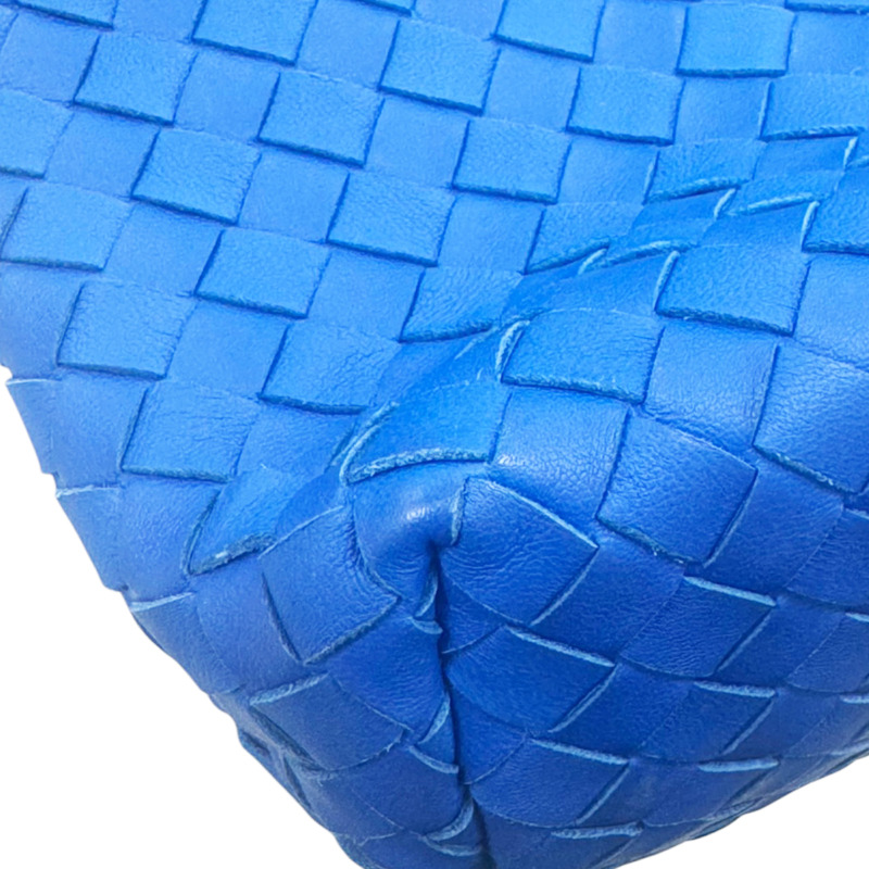 藍色 羊皮編織 肩背包【BOTTEGA VENETA BV 寶緹嘉】-14