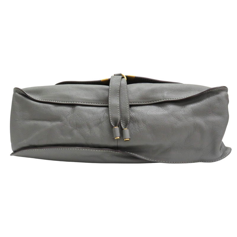 灰色 牛皮 Marcie 肩背包【Chloe 克羅伊】-3