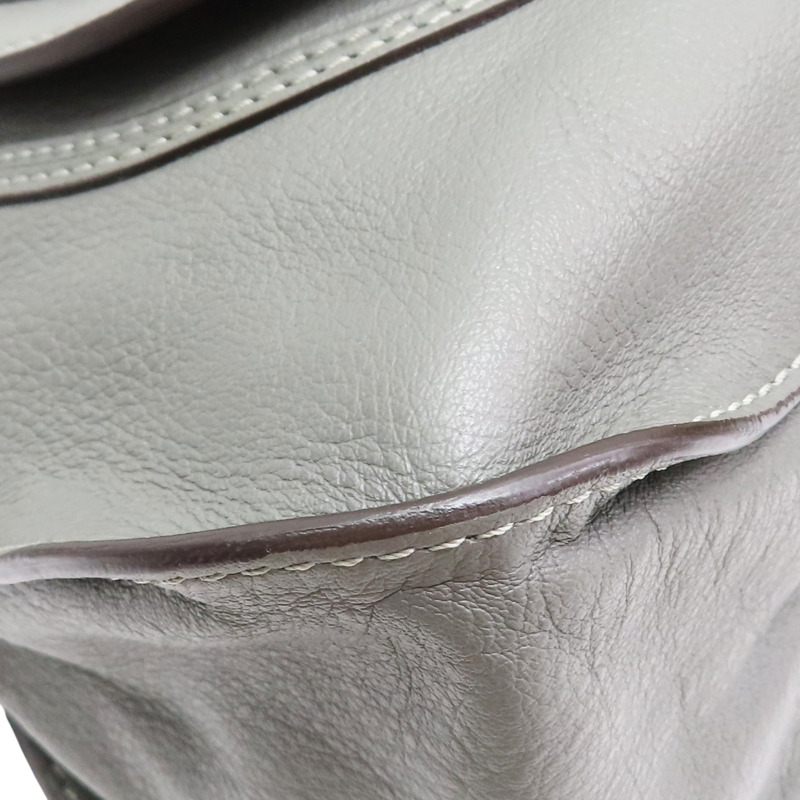 灰色 牛皮 Marcie 肩背包【Chloe 克羅伊】-9