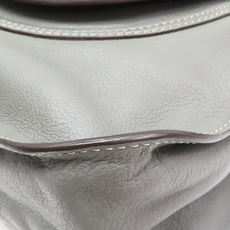 灰色 牛皮 Marcie 肩背包【Chloe 克羅伊】-10