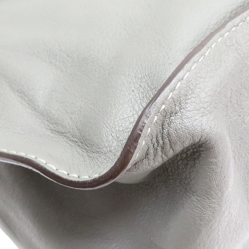 灰色 牛皮 Marcie 肩背包【Chloe 克羅伊】-11