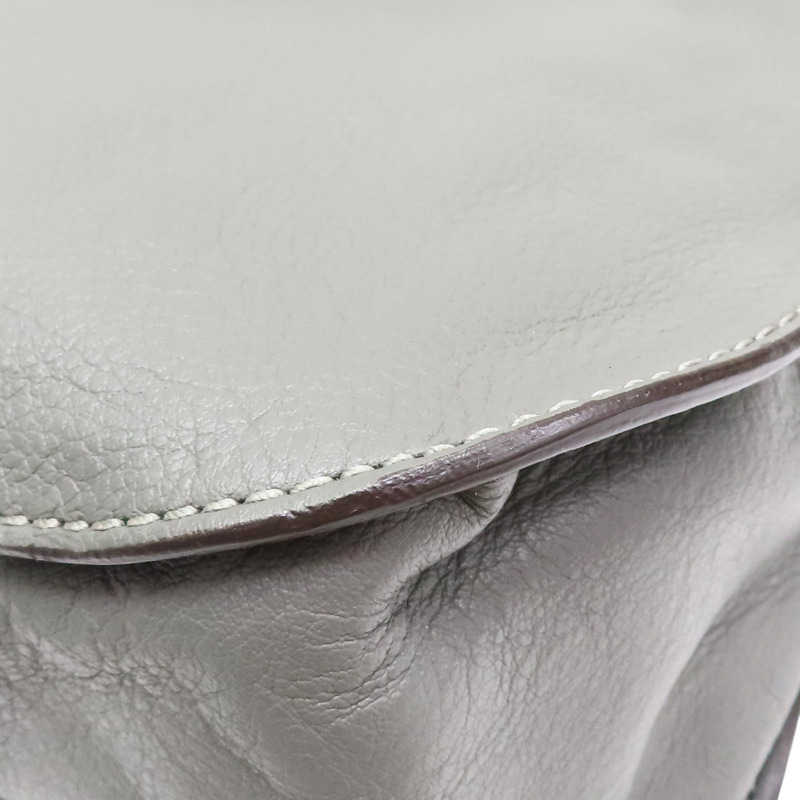 灰色 牛皮 Marcie 肩背包【Chloe 克羅伊】-12