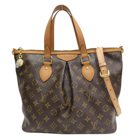 棕色 原花帆布 Palermo PM 兩用包【LOUIS VUITTON LV 路易威登】 M40145