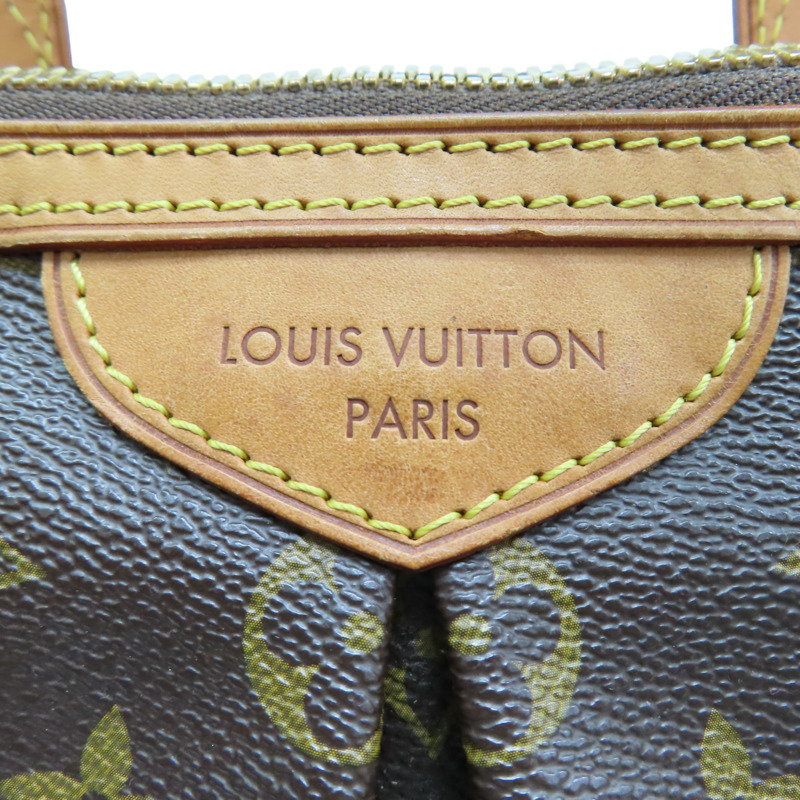 棕色 原花帆布 Palermo PM 兩用包【LOUIS VUITTON LV 路易威登】 M40145-7