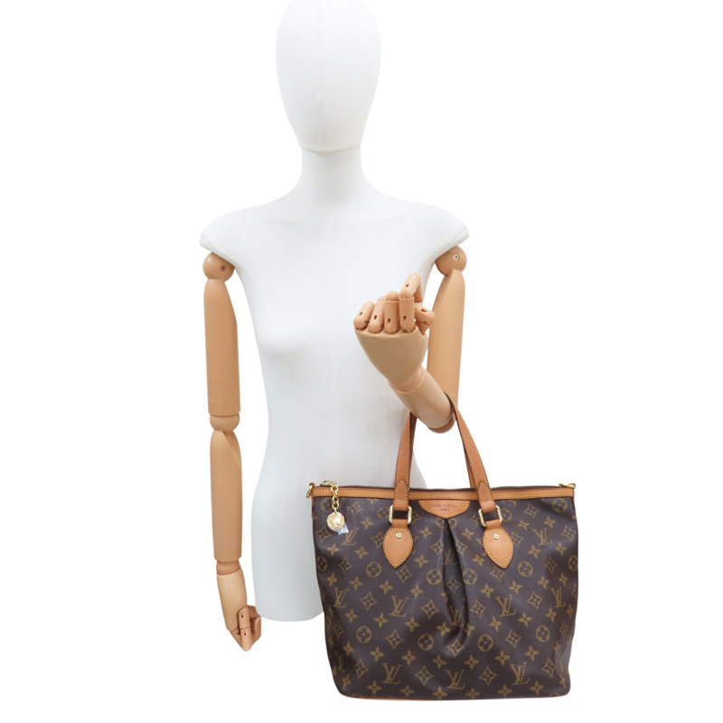 棕色 原花帆布 Palermo PM 兩用包【LOUIS VUITTON LV 路易威登】 M40145-8