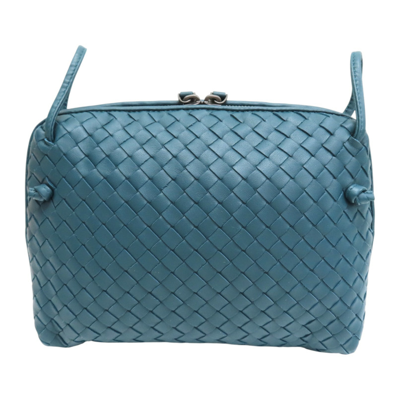復古藍色 編織羊皮Nodini 斜背包 肩背包【BOTTEGA VENETA BV 寶緹嘉】 245354-1