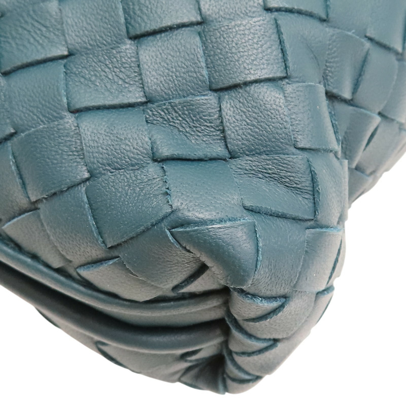 復古藍色 編織羊皮Nodini 斜背包 肩背包【BOTTEGA VENETA BV 寶緹嘉】 245354-12