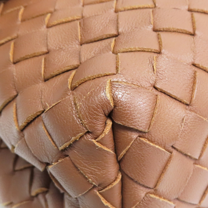 棕色 編織羊皮 Olimpia 肩背包【BOTTEGA VENETA 寶緹嘉】 386498-10