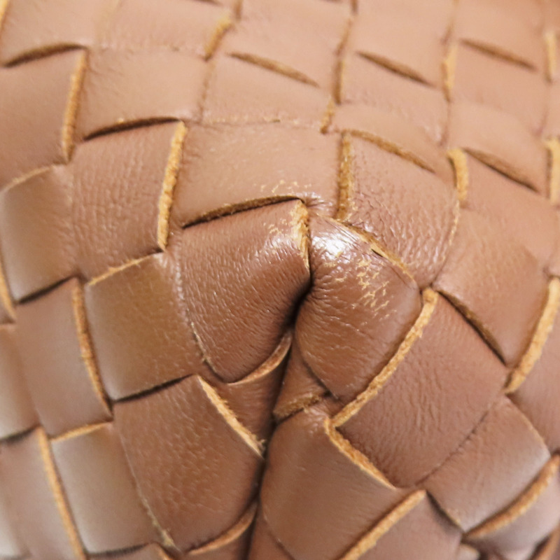 棕色 編織羊皮 Olimpia 肩背包【BOTTEGA VENETA 寶緹嘉】 386498-11