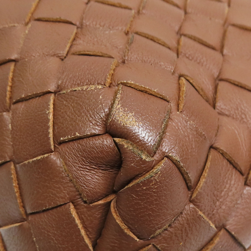 棕色 編織羊皮 Olimpia 肩背包【BOTTEGA VENETA 寶緹嘉】 386498-13