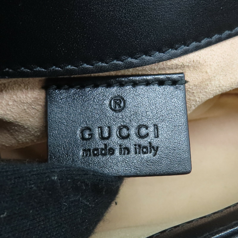 黑色牛皮 Marmont Mini Flap 肩背包 476433【GUCCI 古馳】 476433-6