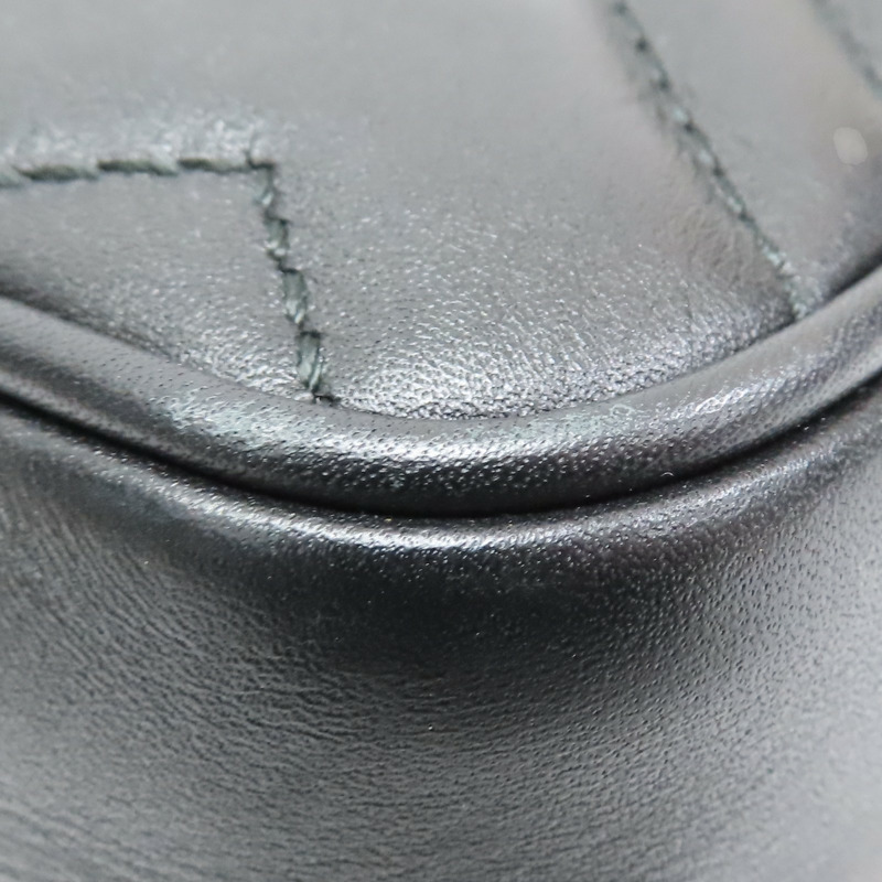 黑色牛皮 Marmont Mini Flap 肩背包 476433【GUCCI 古馳】 476433-15