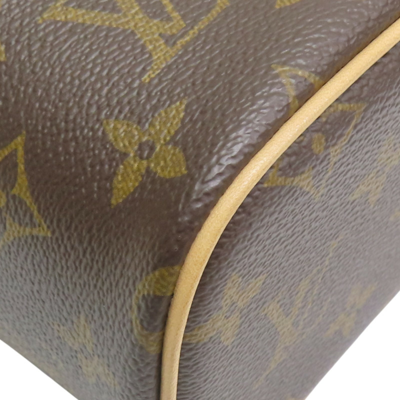 棕色 原花帆布 Nice Nano 手提包 化妝包【LOUIS VUITTON LV 路易威登】 M44936-7