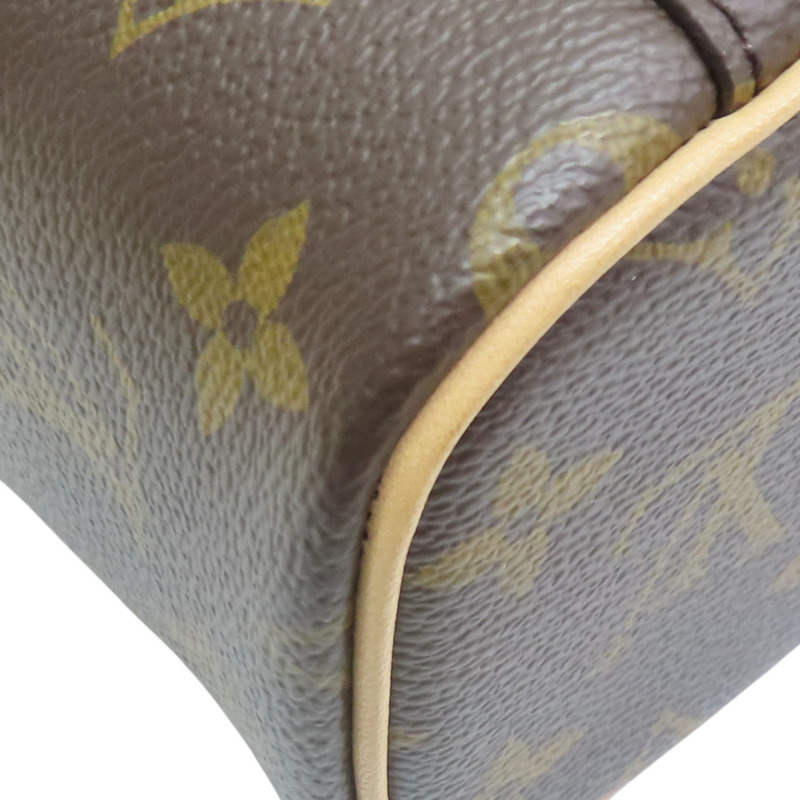棕色 原花帆布 Nice Nano 手提包 化妝包【LOUIS VUITTON LV 路易威登】 M44936-9