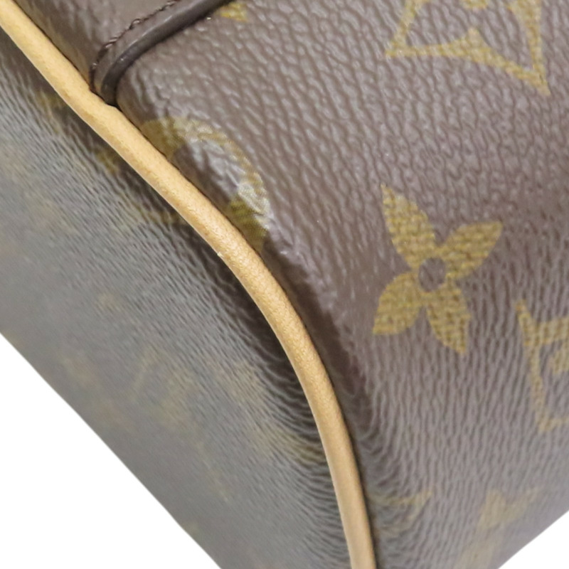 棕色 原花帆布 Nice Nano 手提包 化妝包【LOUIS VUITTON LV 路易威登】 M44936-10