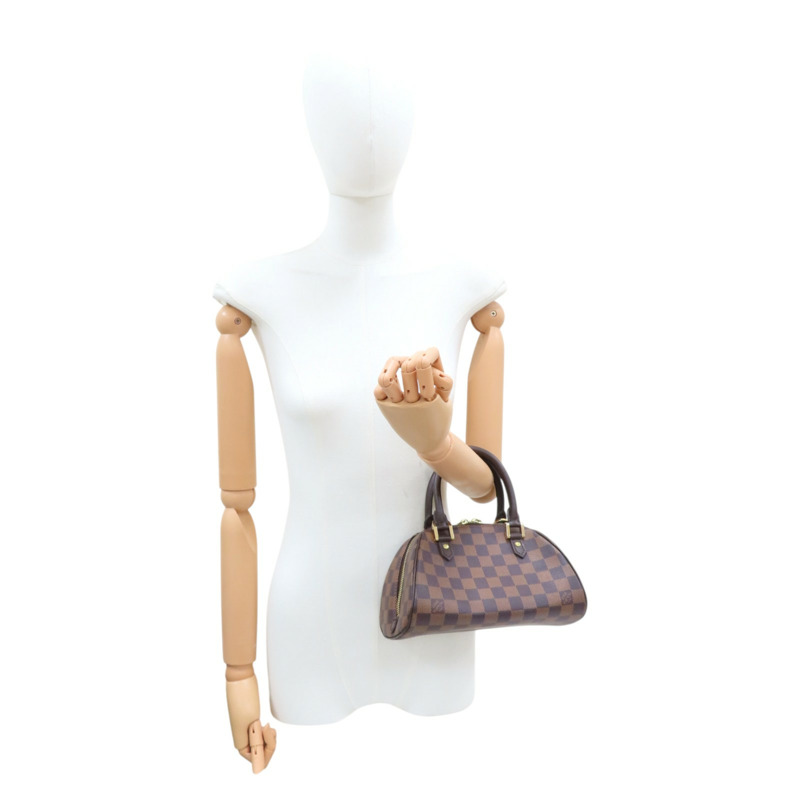 棕色 棋盤格帆布 Rivera Mini 手提包【LOUIS VUITTON LV 路易威登】 N41436-8