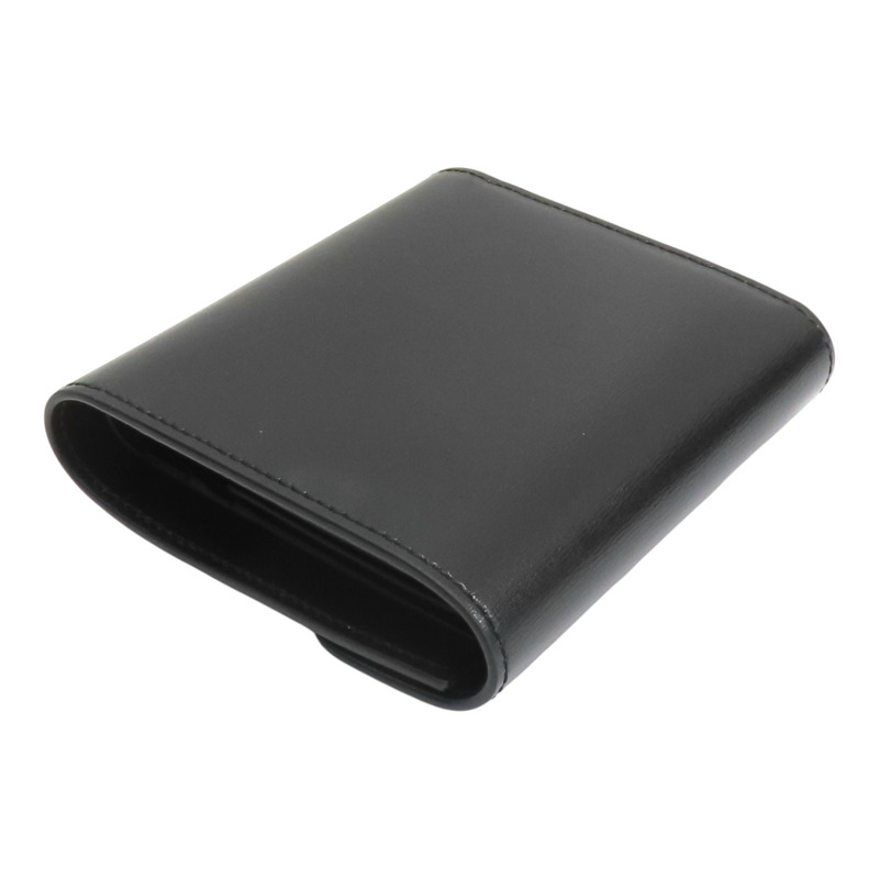 黑色 牛皮 Small Flap Triomphe Wallet 扣式短夾【CELINE 賽琳】 10D783DPV.38NO-3