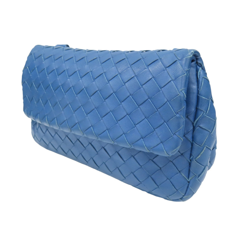 藍色 編織羊皮 肩背包【BOTTEGA VENETA 寶緹嘉】 310774-2