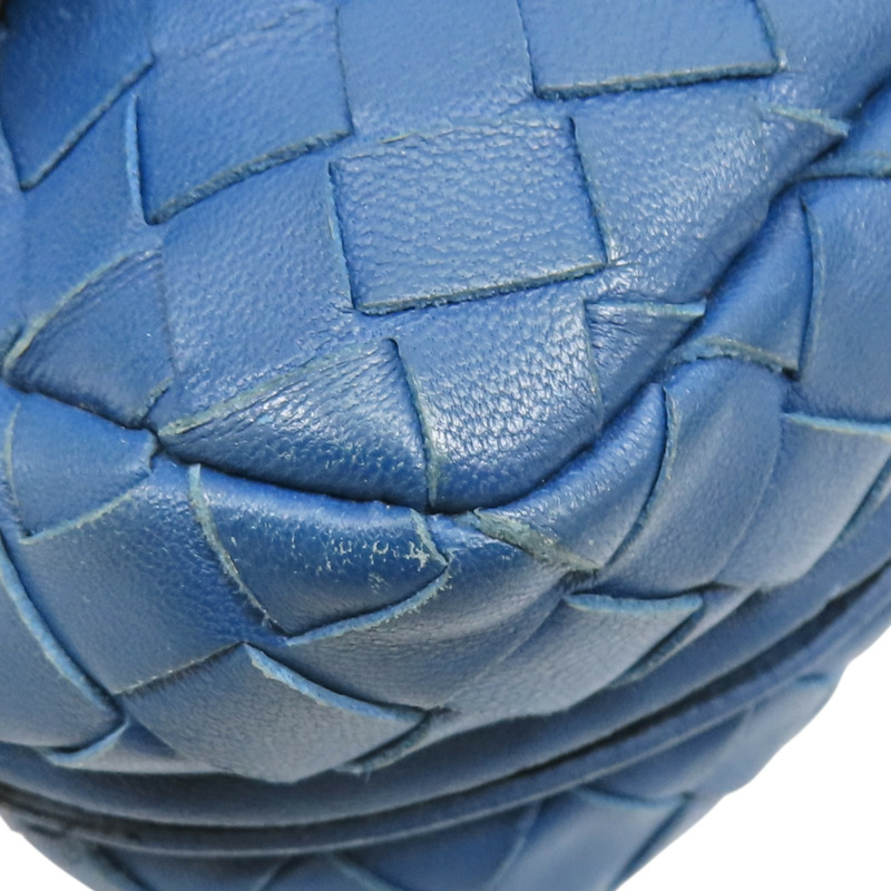 藍色 編織羊皮 肩背包【BOTTEGA VENETA 寶緹嘉】 310774-10