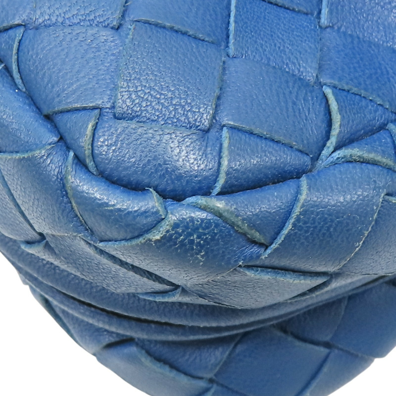 藍色 編織羊皮 肩背包【BOTTEGA VENETA 寶緹嘉】 310774-11