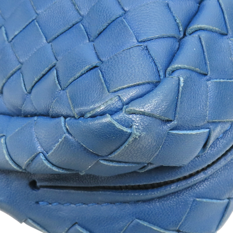 藍色 編織羊皮 肩背包【BOTTEGA VENETA 寶緹嘉】 310774-12