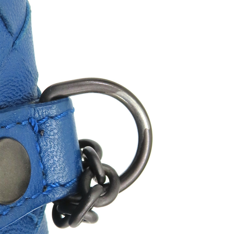 藍色 編織羊皮 肩背包【BOTTEGA VENETA 寶緹嘉】 310774-16